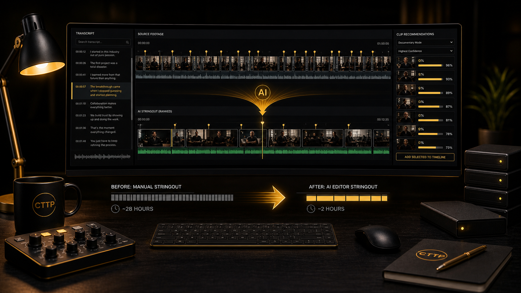 AI Editor Deep Dive: Cutting Stringout Time by 90%