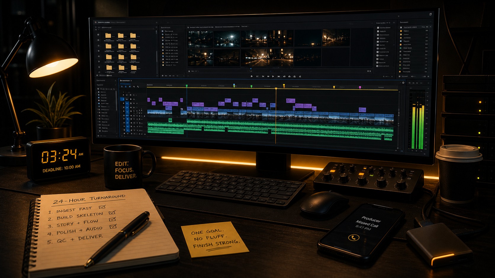 Editing Under Pressure: A 24-Hour Turnaround Workflow